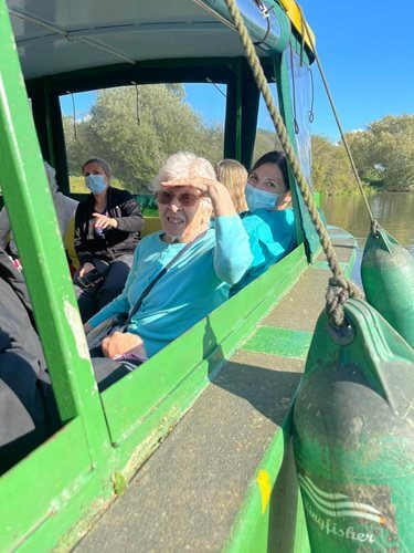 For resident Peggy, the trip onboard the Kingfisher brought back fond memories of her time spent travelling around local canals with her husband.