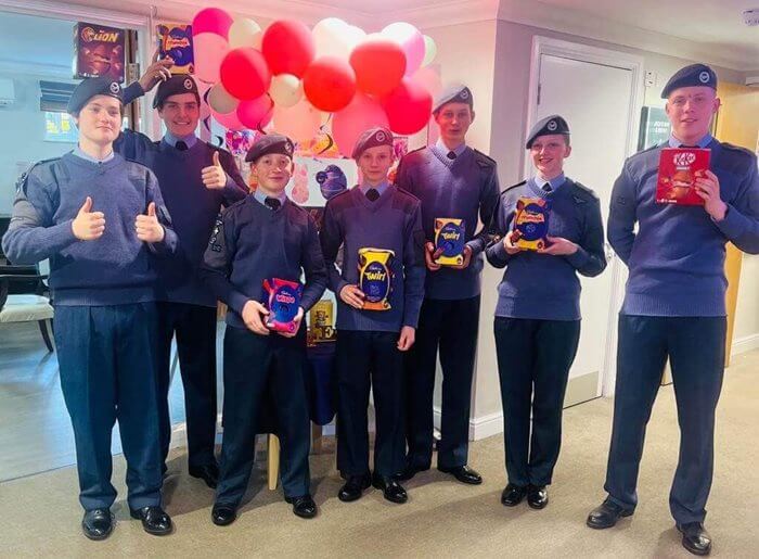 Residents at Ivy Grove enjoyed a cracking Easter afternoon with a visit from a local cadet squadron. 