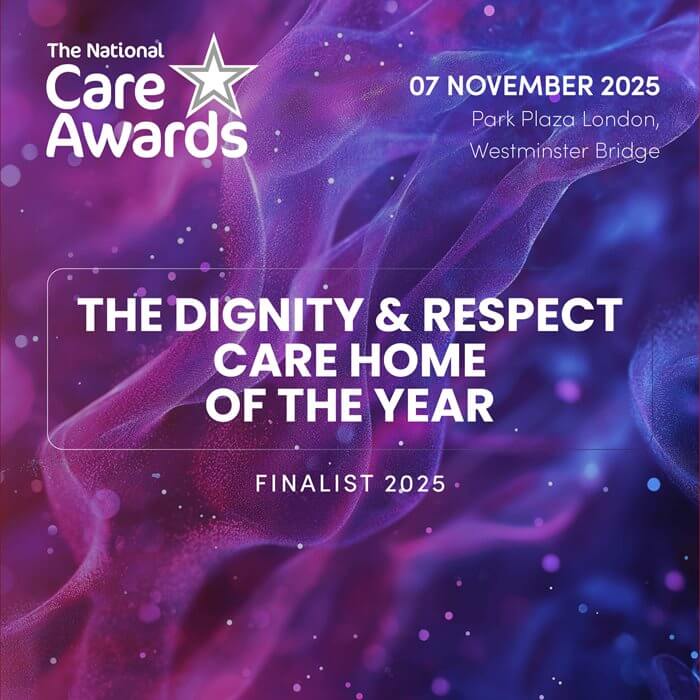National Care Awards 2025 finalist - The Dignity & Respect Care Home of the Year 