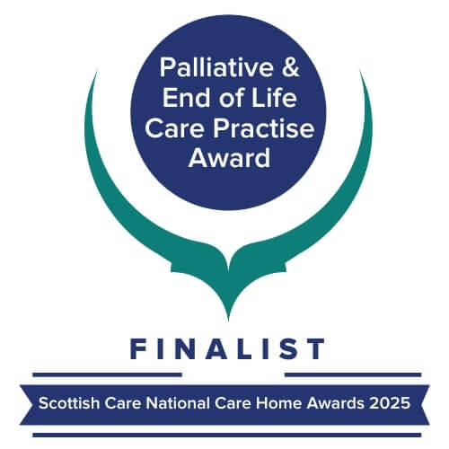 Scottish Care, Care Home Awards 2025 finalist - Palliative & End of Life Care Practice