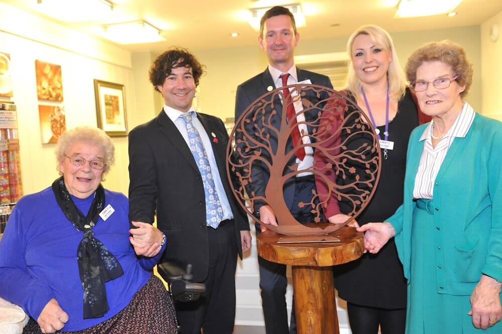 Domestic - unveiling-of-tree-of-life-statue-by-residents-jean-fincham-and-mary-fulham-with-steyn-phillip-katy i