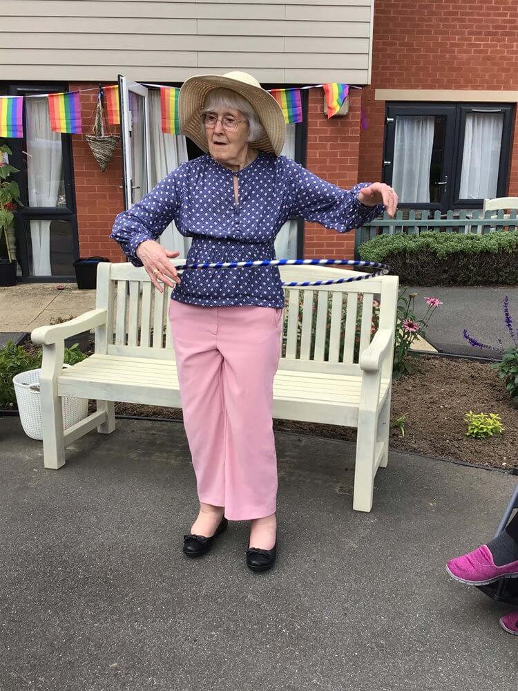 Team Leader Care - Cavell Court resident dancing
