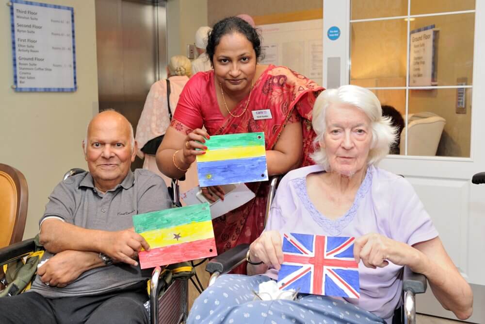 Buchanan Court - buchanan-court-hosted-a-commonwealth-themed-party-to-celebrate-the-open-day-l-r-scaria-joseph-sarah_