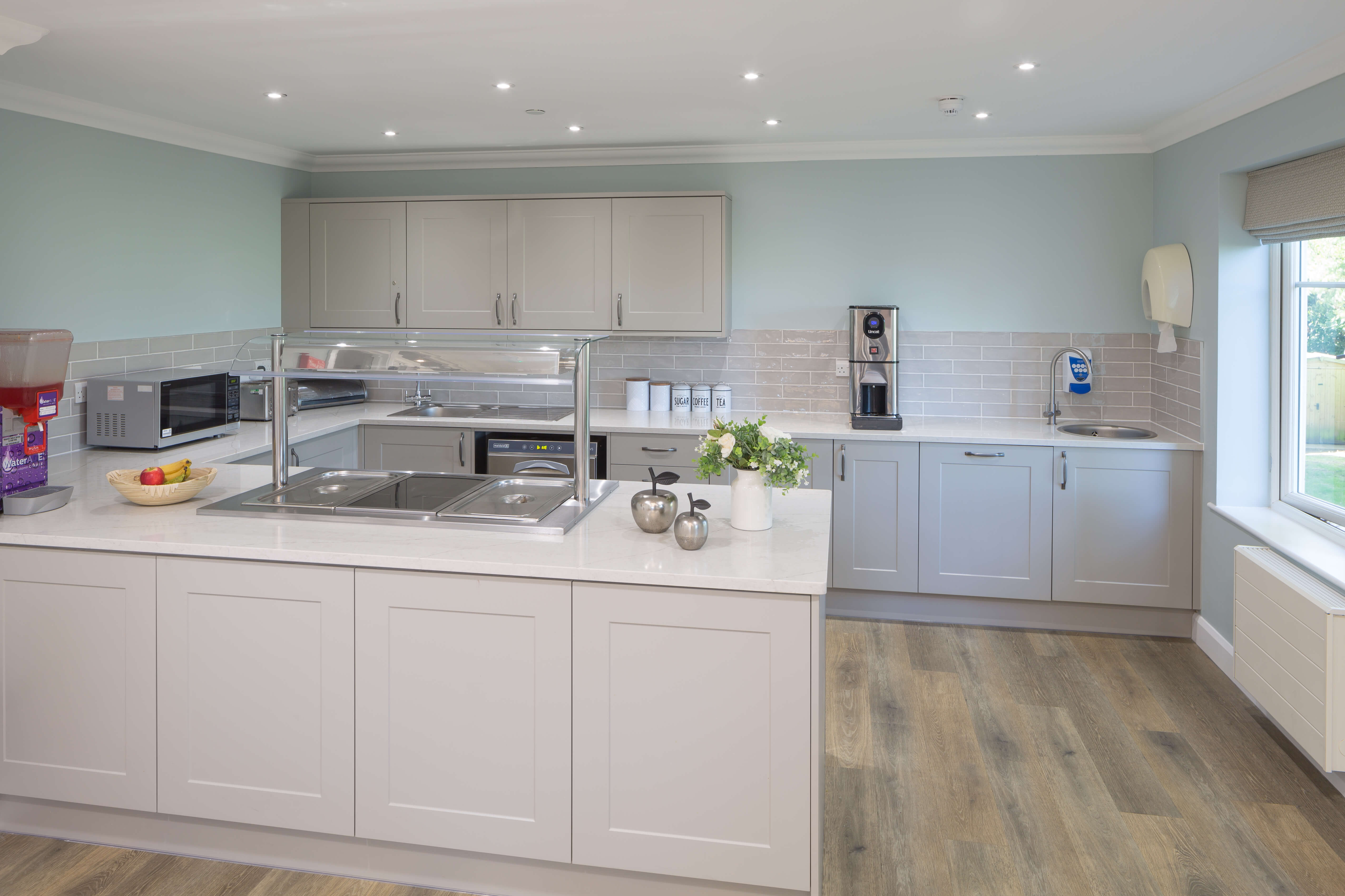 Colne View's beautifully refurbished dining room