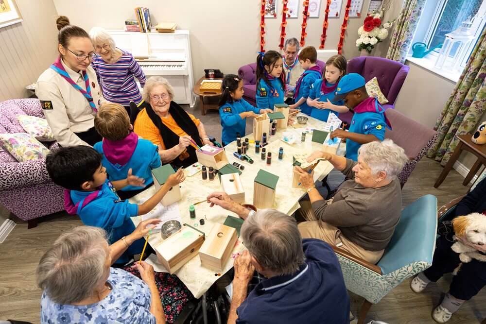 Chandler Court - Chandler Court bird box making