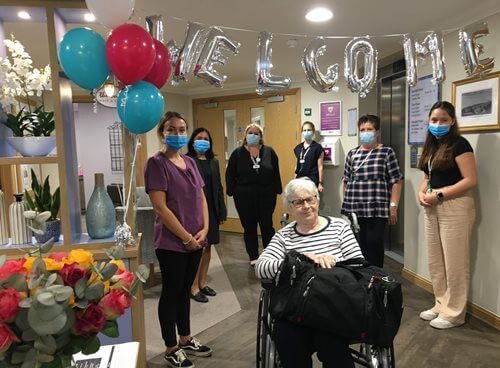 Gill, a resident at Priors House, missed the sights and sounds of the sea – so the team reached out to a sister care home to make the wish a reality. 