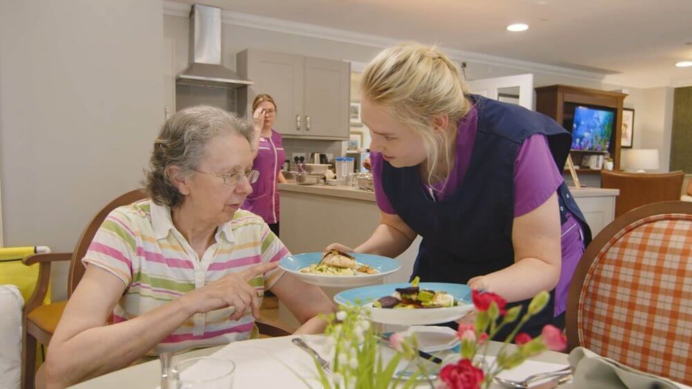 The dining experience at Llys Herbert