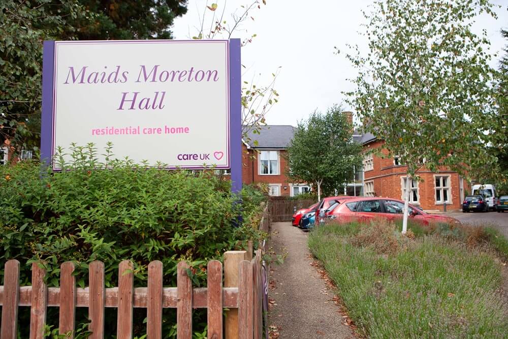 Deputy Manager Clinical - Maids Moreton Hall exterior sign