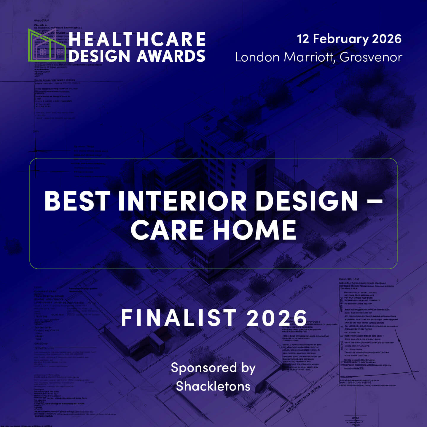 Healthcare Design Award 2026 finalist - Best Interior Design, Care Home category