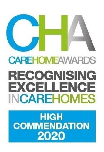 Care Home Awards Highly Commended 2020 Best Individual Care Home in a Group
