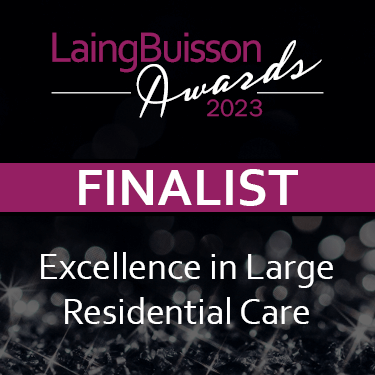 LaingBuisson Award 2023 finalist - Excellence in Large Residential Care 