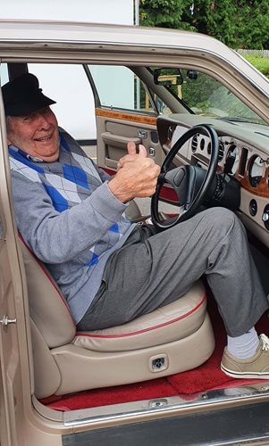 Alec revisited memories from his career as a chauffeur driver - and even enjoyed a surprise visit from his favourite Rolls Royce.