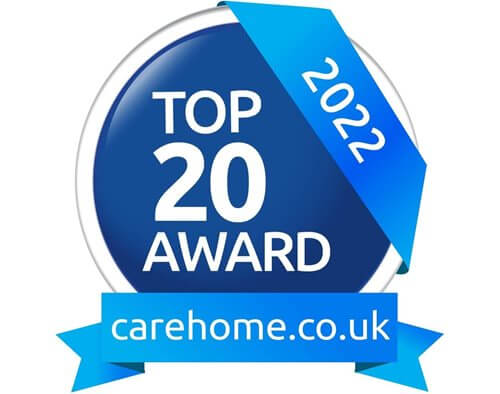 Top 20 Care Homes Award 2022 Winner - North East England