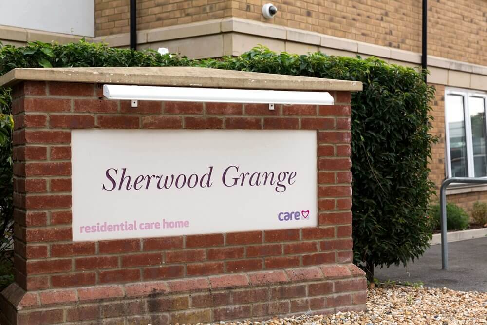 Deputy Manager Clinical - Sherwood Grange sign