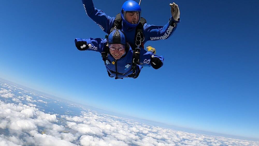Dennis' skydiving wish