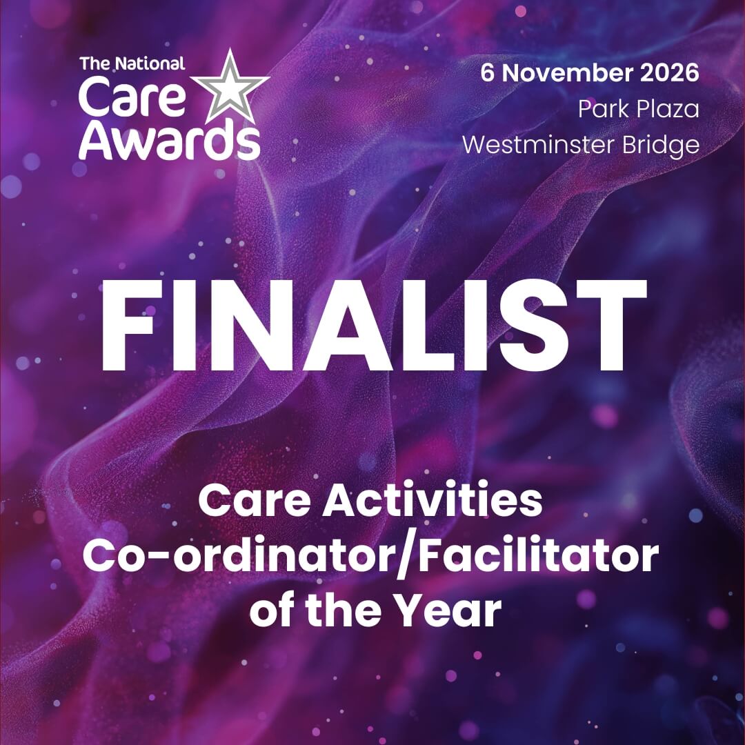 National Care Awards 2026 finalist - Care Activities Co-ordinator/Facilitator
