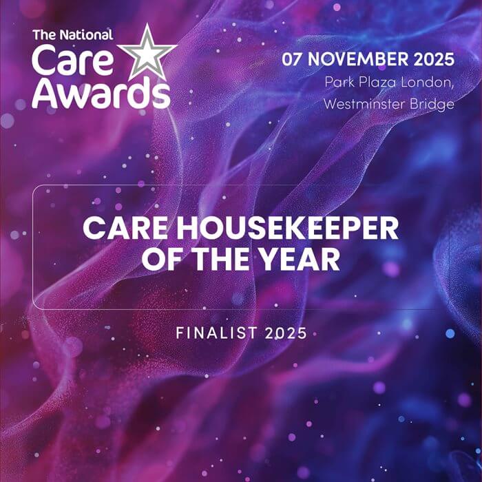 National Care Awards 2025 finalists - Care Housekeeper 